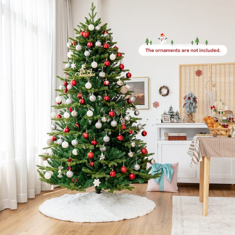 Gymax 6/7/8 FT Pre-lit Artificial Christmas Tree w/ APP Control & 15