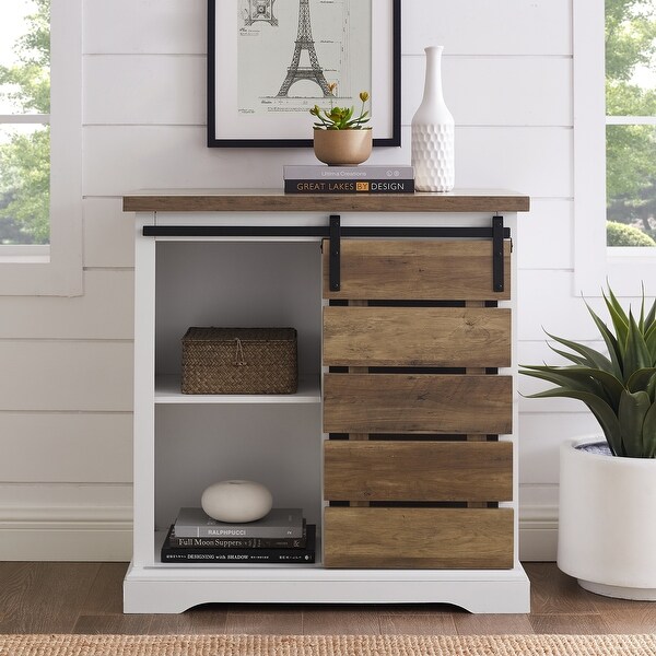 The Gray Barn Kujawa Sliding Slat Door Console. Opens flyout.