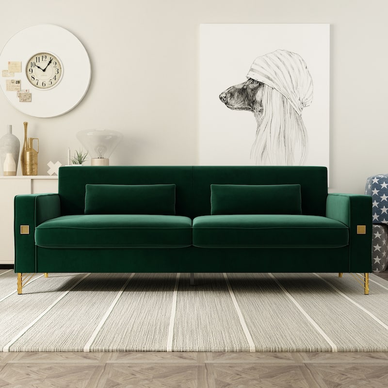 Velvet Loveseats, Comfortable Sofa for Living Room