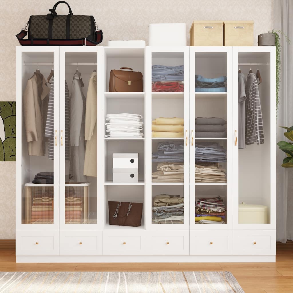 Chic Modular Closet System Wardrobe Units Armoires Home Organization