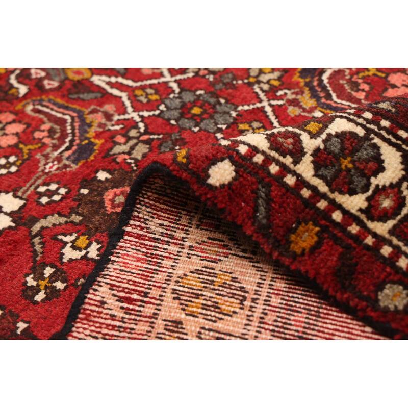 ECARPETGALLERY Hand-knotted Andelz Red Wool Rug - 3'6 x 10'2