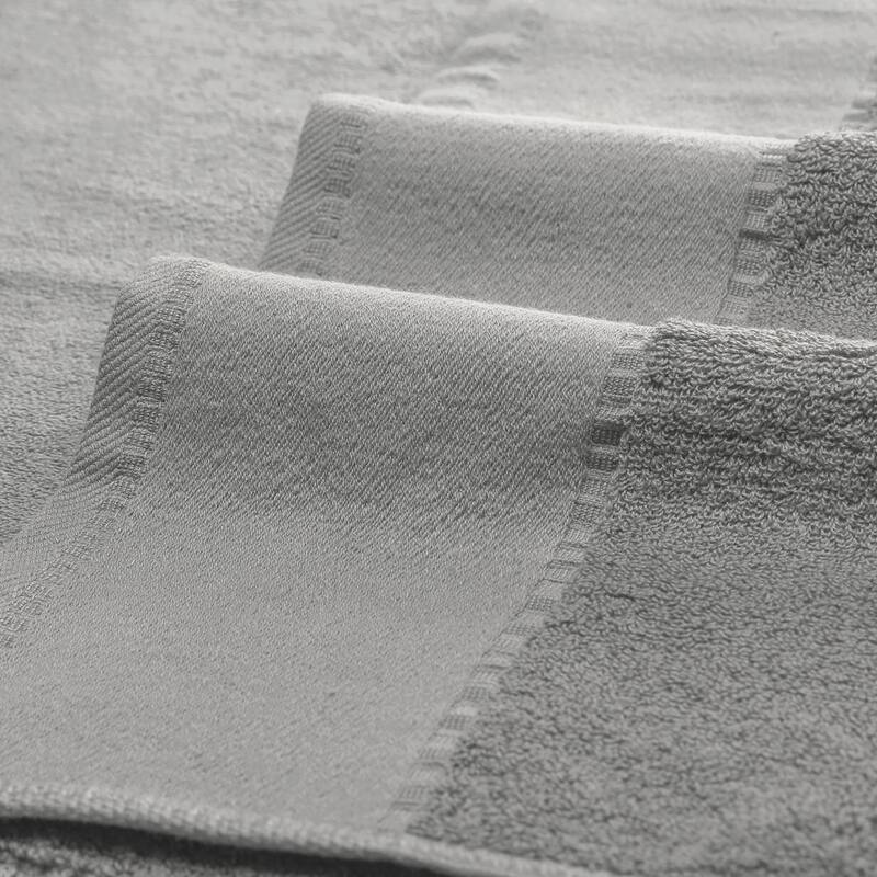 Cotton 2 Pack Solid Bath Towels, Quicker to Dry and Highly Absorbent Towels for Gym Pool 28" x 56" - Grey