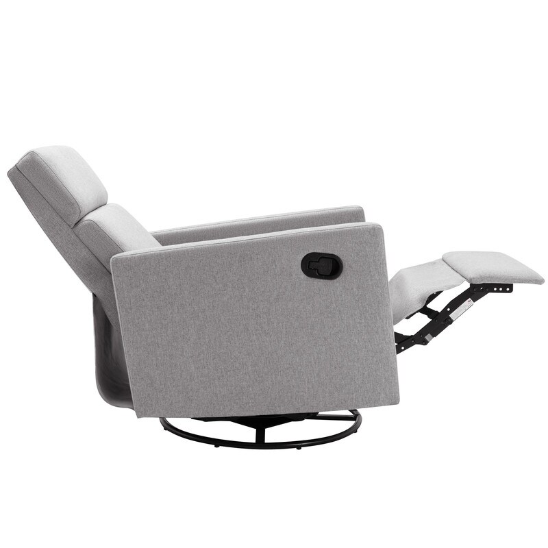 DaVinci Piper Recliner And Swivel Glider In Gray With Cream, 41 OFF