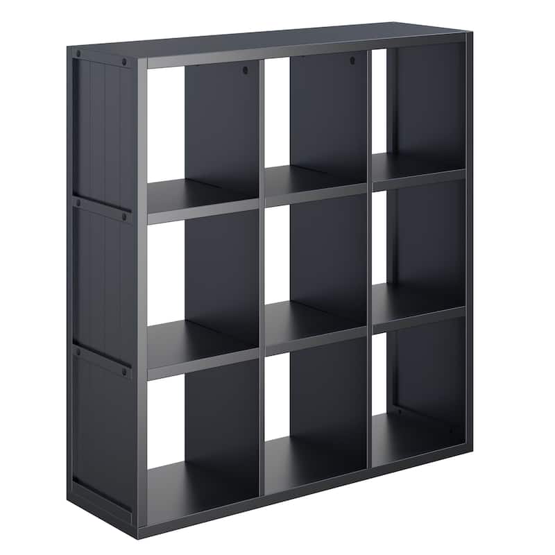 Timothy 3x3 Storage Cube Shelf, Black - 37.76 x 11.81 x 40.08 inches