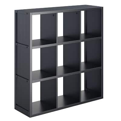 Timothy 3x3 Storage Cube Shelf, Black - 37.76 x 11.81 x 40.08 inches