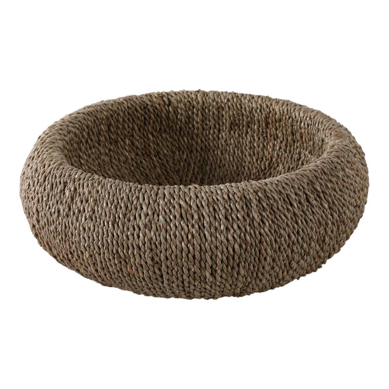 Decorative Woven Bowl for Home Decor - 16", Tan - 15.5"
