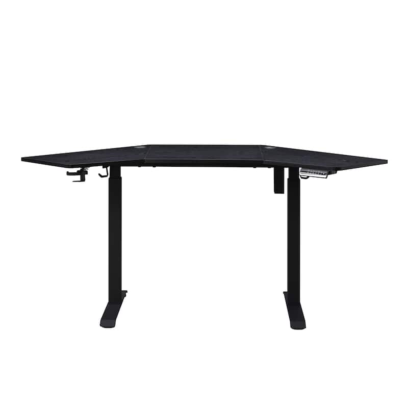 KOWO K314 Corner Electric Standing Desk L Shaped Height Adjustable Workstation for Home Office, Sit Stand Computer Desk