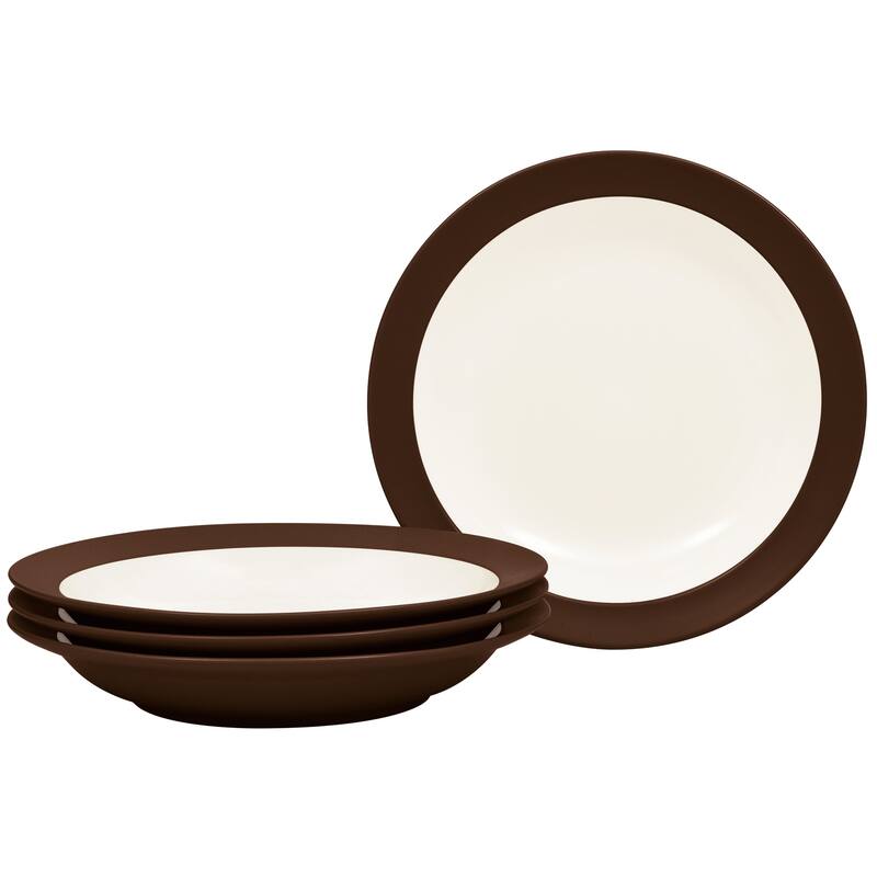 Noritake Colorwave Set Of 4 Pasta Bowls, 10-1/2", 27 Oz. - Chocolate