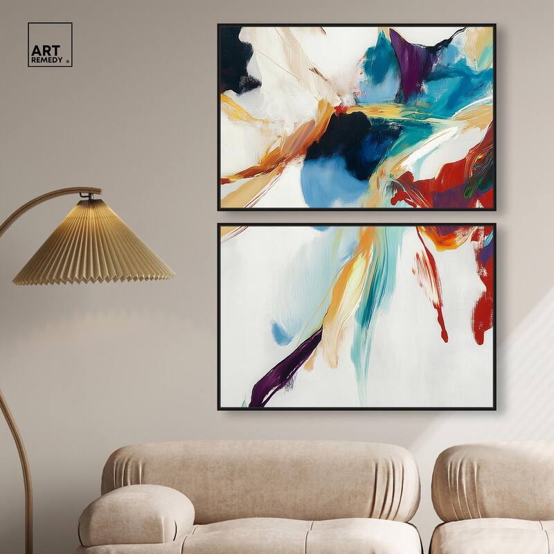 Vibrant Palette II Canvas Set of 2 by Art Remedy