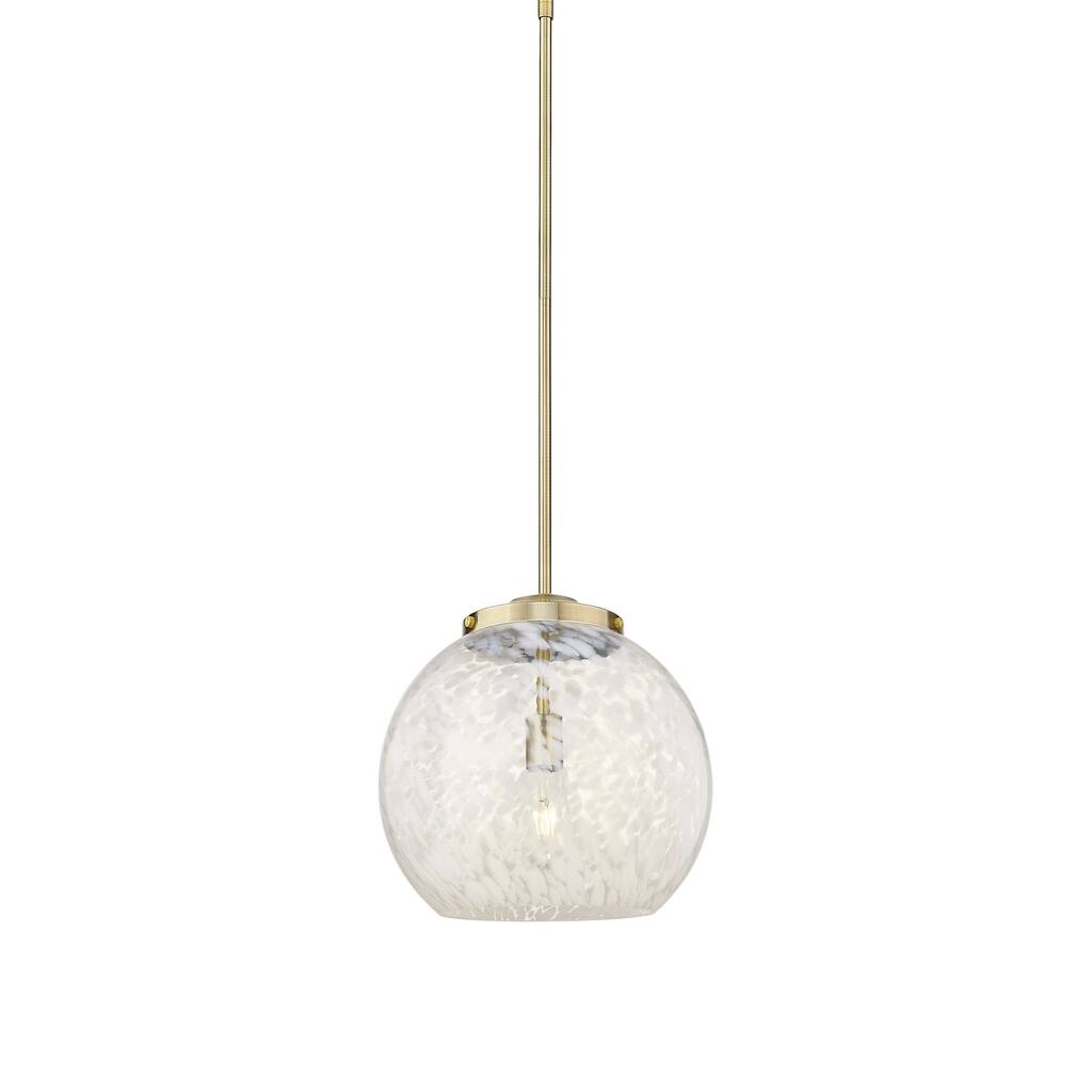 Innovations Lighting 221-1S-17-14 White Mouchette Pendant White
