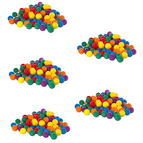 slide 2 of 5, Intex 100-Pack Large Plastic Multi-Colored Fun Ballz For Ball Pits (5 Pack) - ‎3.38
