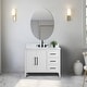 preview thumbnail 36 of 128, Vanity Art 42" Single Sink Bathroom Vanity Cabinet with Engineered Marble Countertop