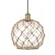 Option Antique Brass / Clear Glass / Brown Rope