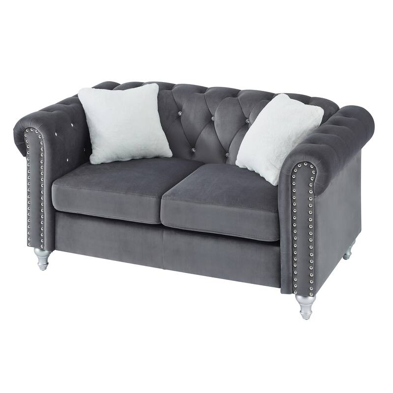 Modern Gray Loveseat For Cozy Interiors