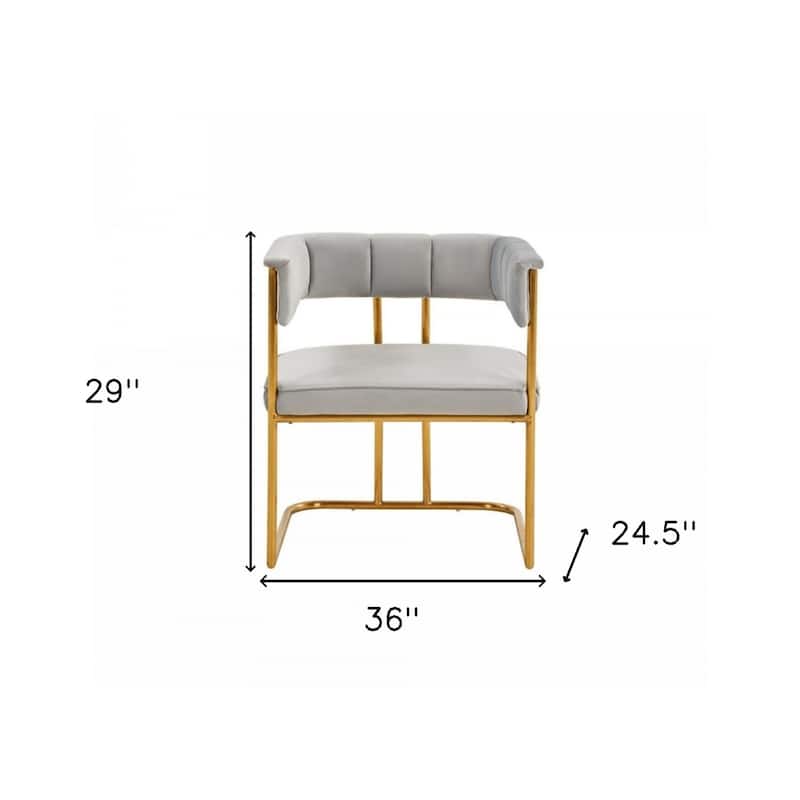 Modern Dining Chair with Comfortable Fabric Upholstery - 24.50" x 36" x 29"