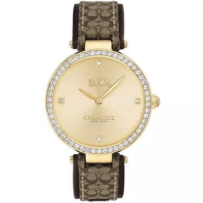 Coach Women's Jacquard Gold Dial Watch - 14503456 - 6 (36)