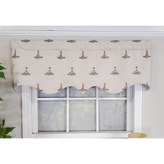 Seaside Lighthouse Quilted Valance NCU0NNT1592