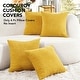 preview thumbnail 3 of 90, Deconovo Throw Pillow Covers, Corduroy Striped Decorative Covers, Set of 4