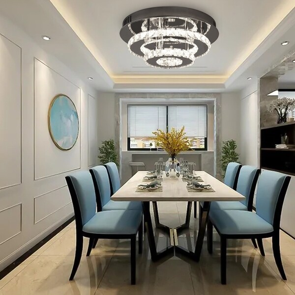 Flush mount top led chandelier