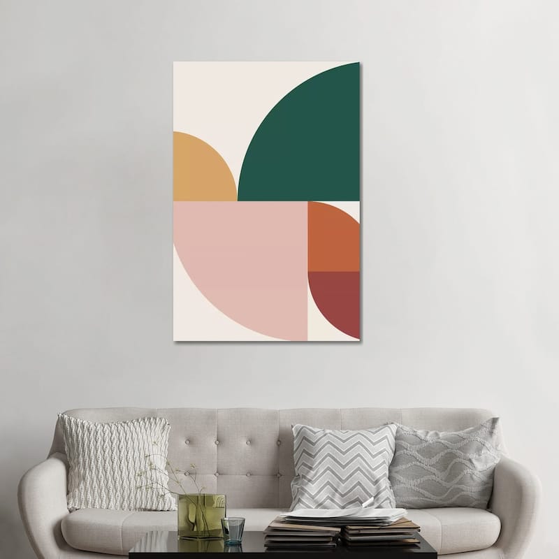 iCanvas "Abstract Geometric XI" by The Old Art Studio Canvas Print - 48x32x1.5