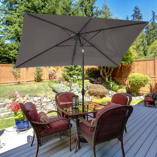 large patio umbrella with heavy base Kozyard Butterfly 15' Outdoor Double-Sided Aluminum Crank – Kozyard LLC Size:163 Four Seasons Courtya 9 and wind vents help Used Bicycle