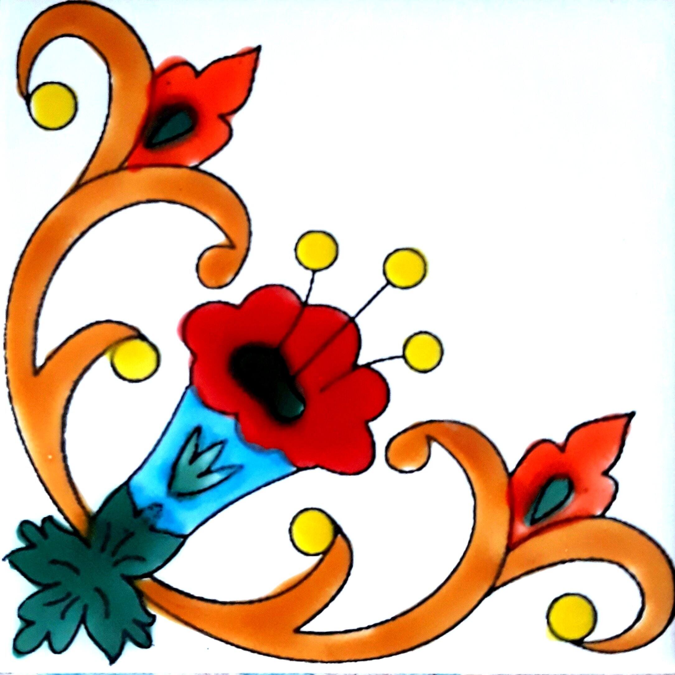 16in x 16in Butterfly Decor Accent Mosaic Wall Mural 16 Ceramic Tiles