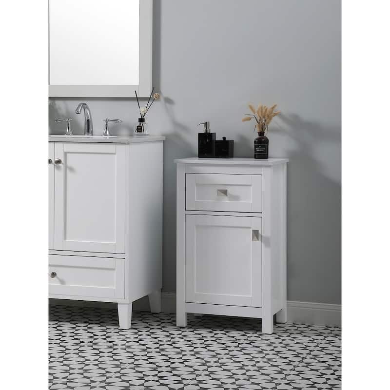 Indigo Home 18 Inch Bathroom Storage Freedstanding Cabinet