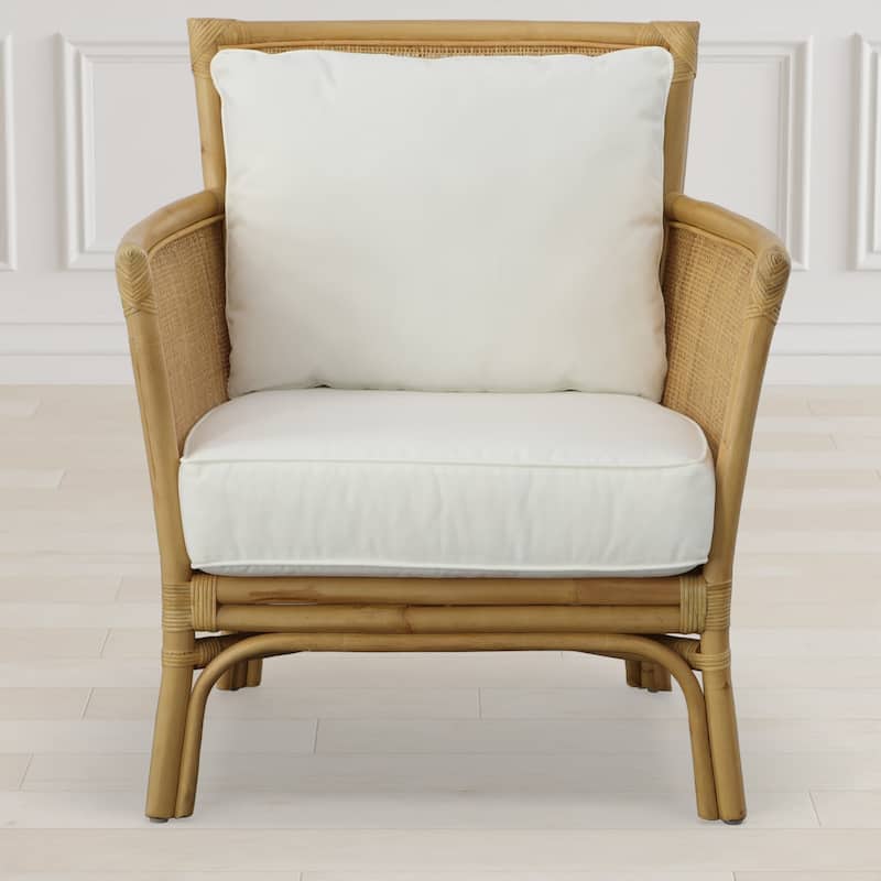 Uttermost 23766 29" Wide Rattan Framed Polyester Accent Chair