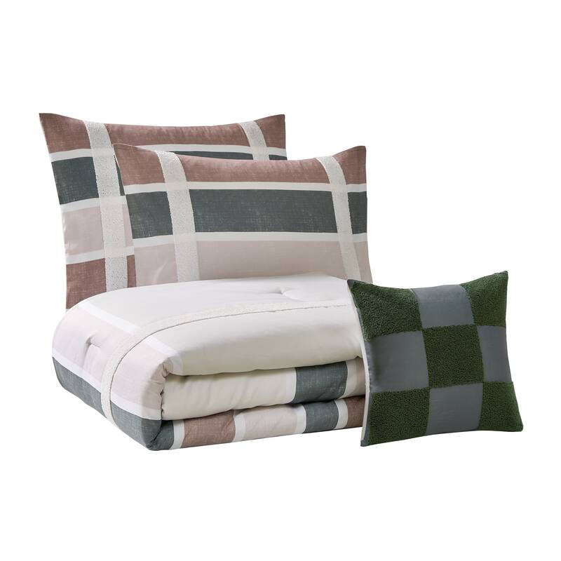 Roxy 4 Piece Reversible Comforter Set