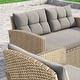 preview thumbnail 9 of 16, Corvus Armitage 8-piece Outdoor Wicker Sofa Set with Cushions