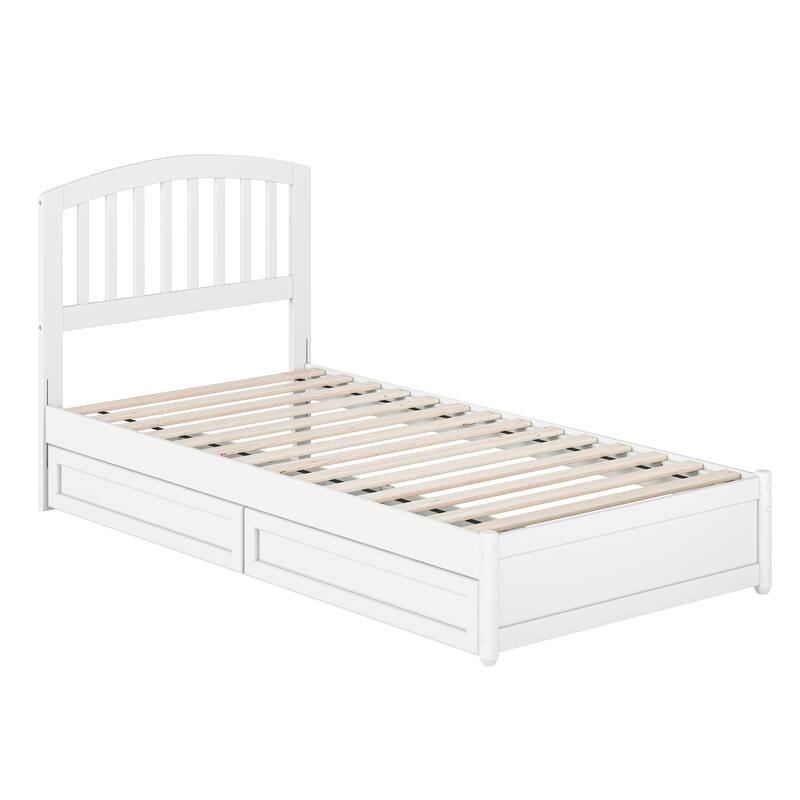 Lucia Platform Bed with Panel Footboard and Storage Drawers