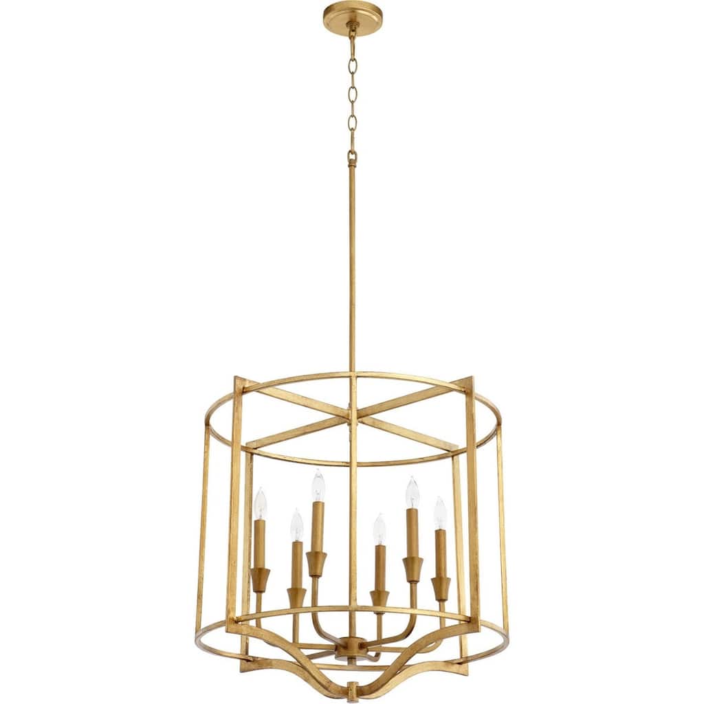 Quorum International 6414-6 Marquee 6 Light 25" Wide Taper Candle