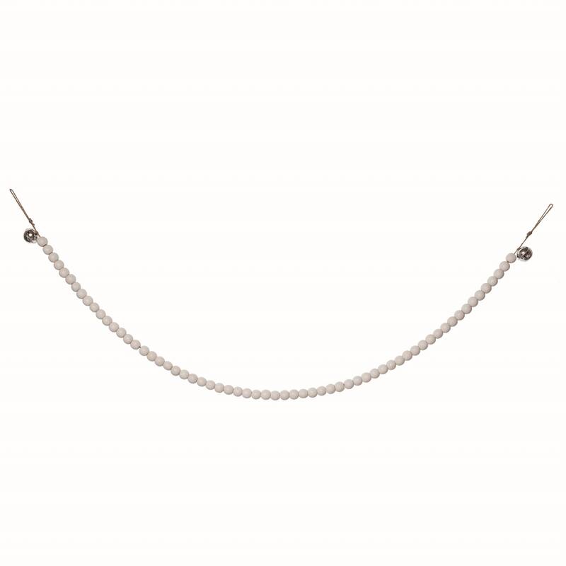 Transpac Wood Natural Christmas Beaded Garland