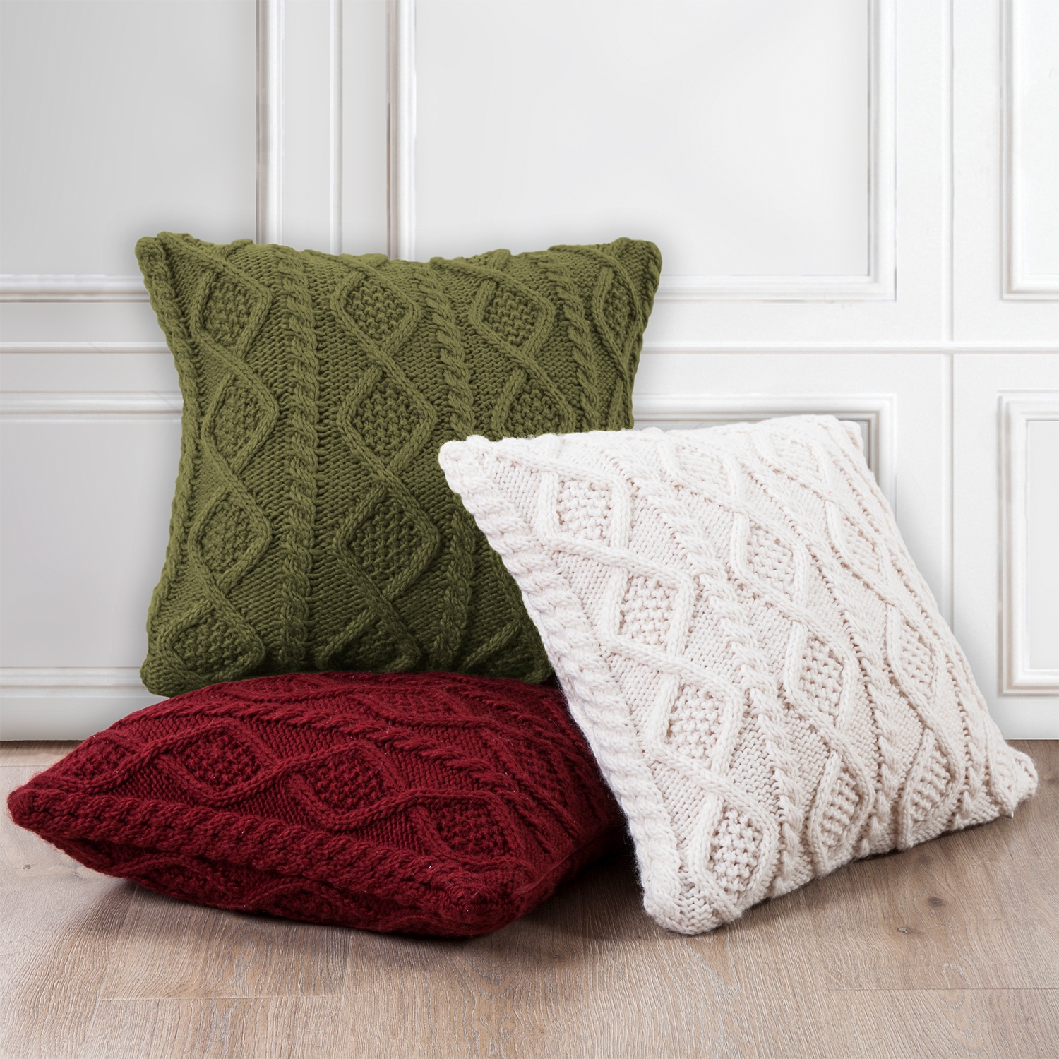 Cable knit clearance euro sham 26x26