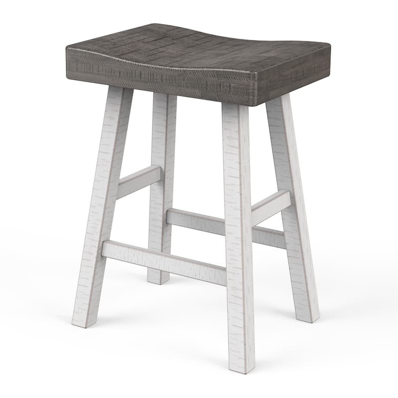 Solid Wood Modern Midnight Bar Stool Set of 2