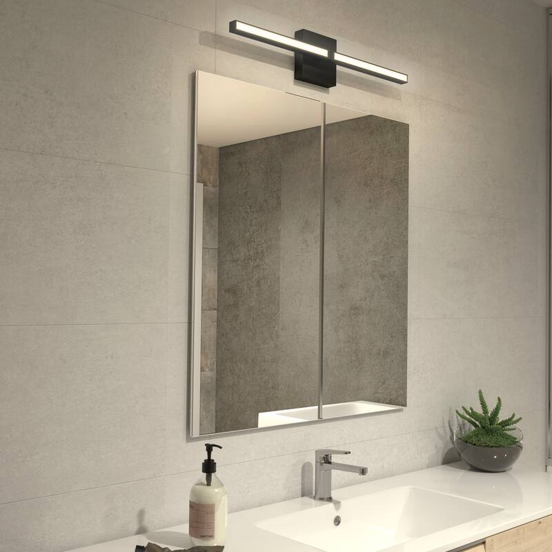 Artika Convertible Pro Modern Vanity Light Fixture, Matte Black