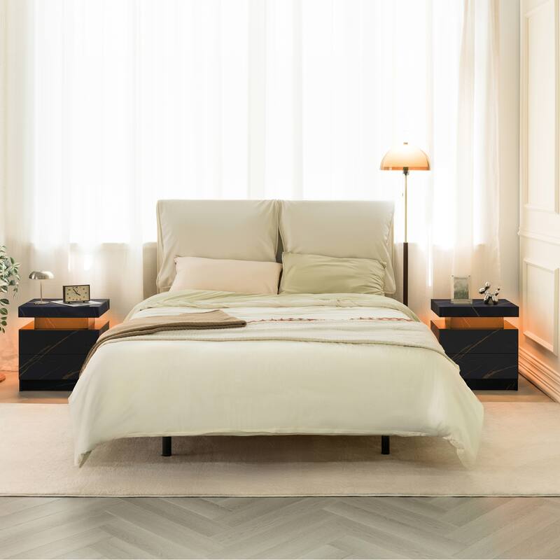 Sofa Side Table Bedside Table, Coffee Table Accent Cabinet