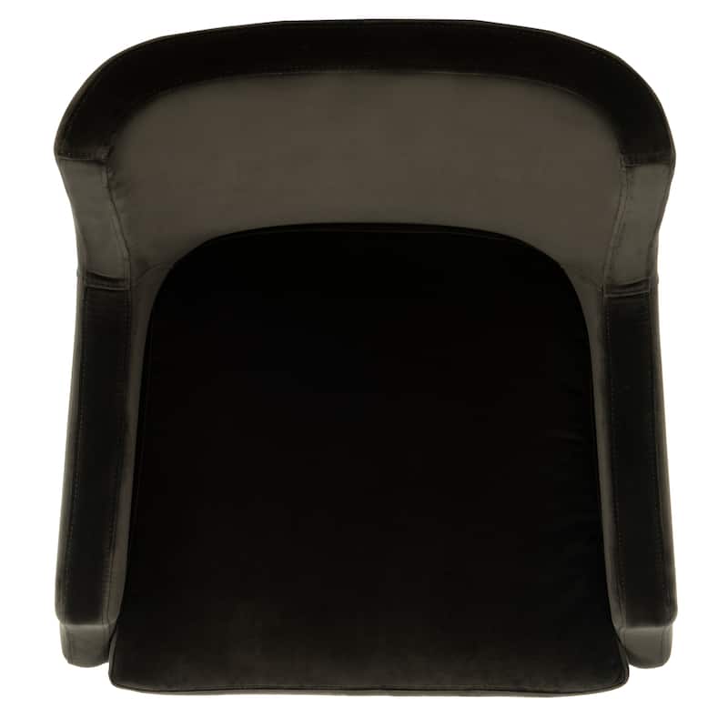 SAFAVIEH Couture Anjanette Velvet Arm Chair - 28" W x 29.9" D x 35.4" H - 28Wx30Dx35H