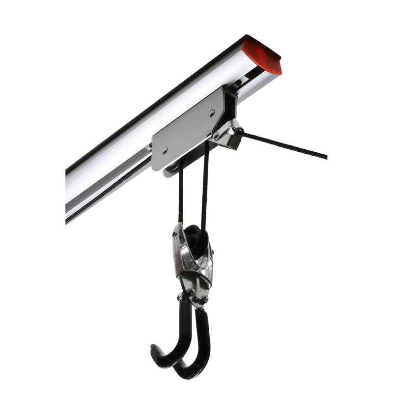 Rail Mount Hoist Pulley System - Bike Hanger for Garage - Overhead Ceiling Storage for Bicycle with 75lb Capacity by RAD Cycle
