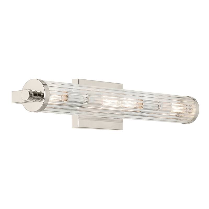 Kichler Lighting Azores 25 in. 4-Light Bathroom Vanity Light - Polished Nickel - 25 in