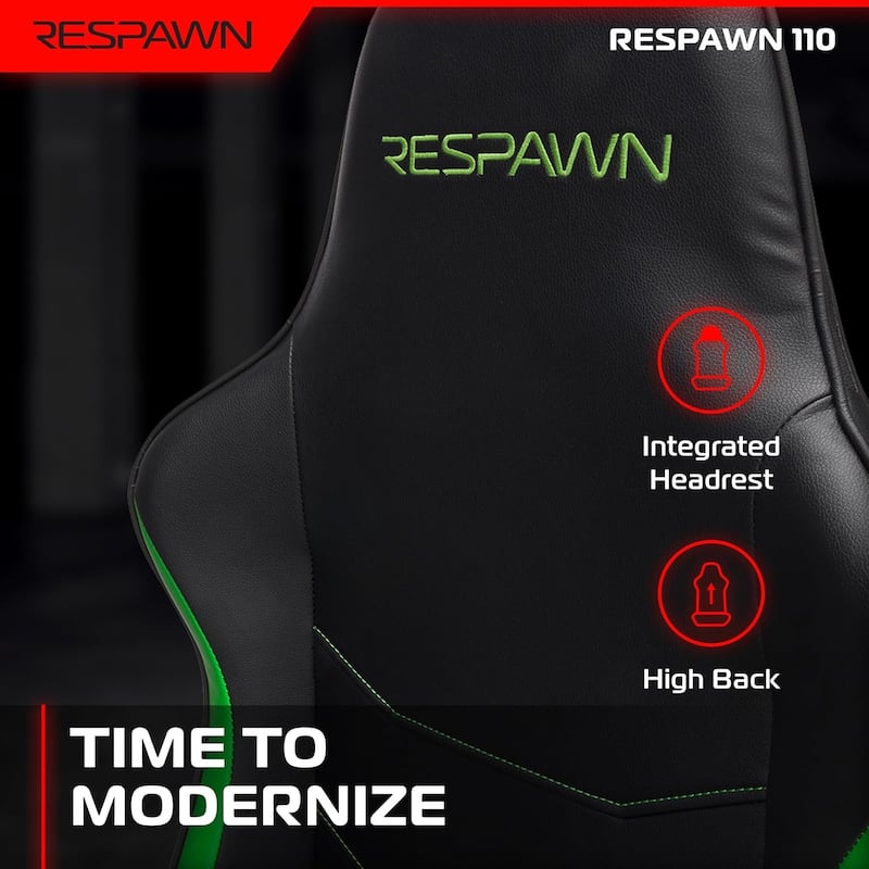 RESPAWN 110 Ergonomic Gaming Chair - Racing Style High Back PC Computer Desk Office Chair