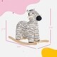 preview thumbnail 7 of 8, Cute Zebra Rocking Horse for Toddlers with Realistic Sounds, Safe Base, and Plush Fabric for Ages 2-4