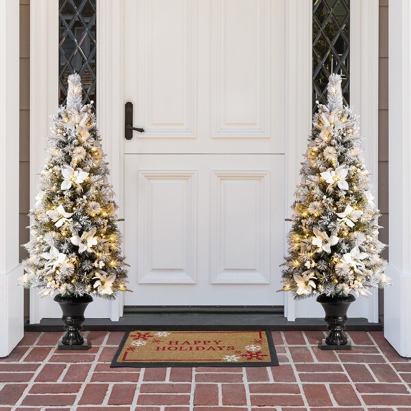 Pre lit porch christmas tree discount
