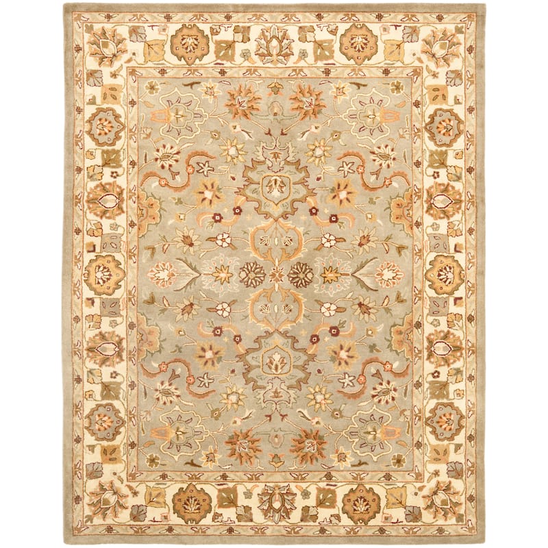 SAFAVIEH Heritage Handmade Dawna Traditional Oriental Wool Area Rug - 11' x 17' - Light Green/Beige