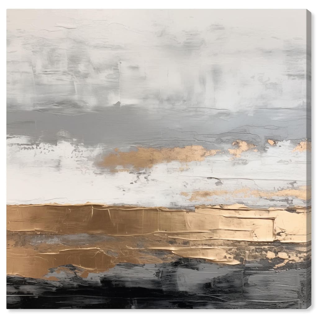Moonlit Gold II Canvas by Art Remedy, Gallery Wrapped