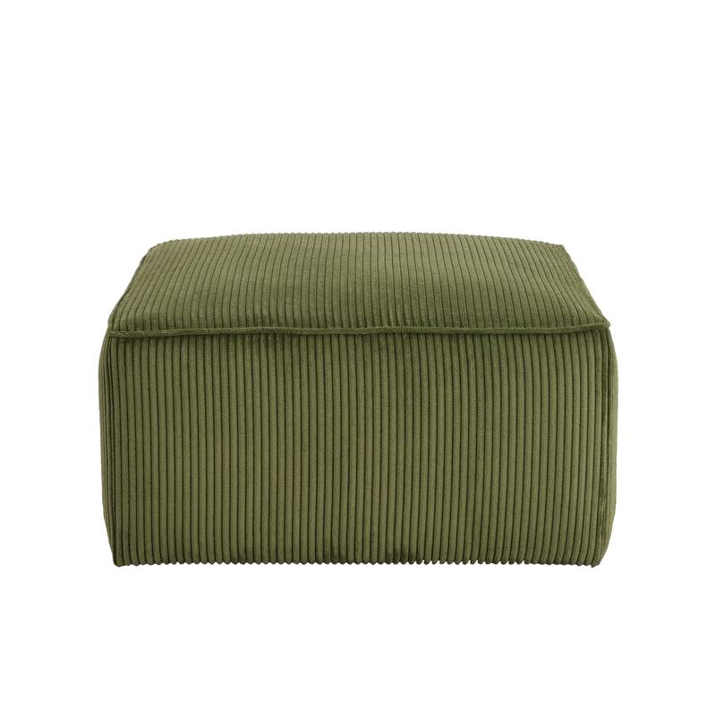Square Ottoman, Corduroy