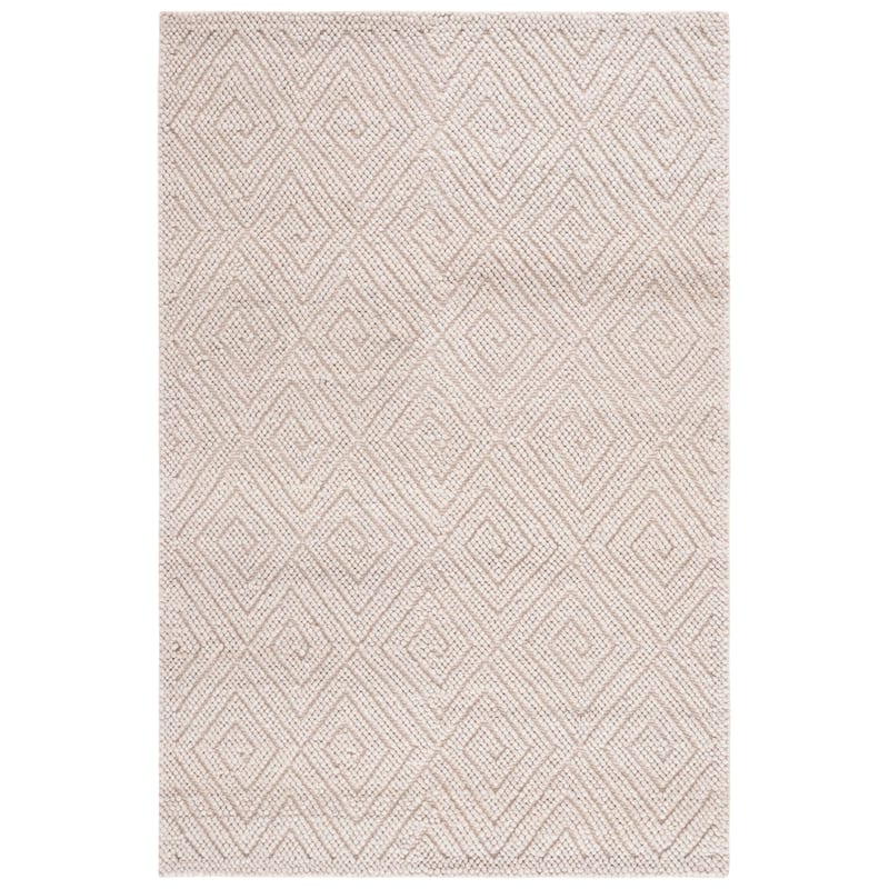 SAFAVIEH Handmade Natura Neschka Geometric Wool Blend Rug - 8' x 10' - Beige