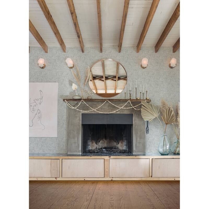 A-Street Prints Aldabra Grey TextuGeometric Wallpaper