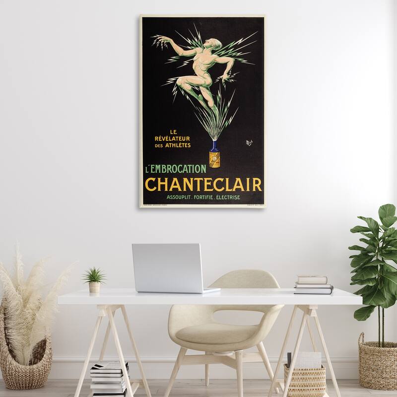 Stupell Vintage Chanteclair Wine Canvas Wall Art Design By Marcus Jules