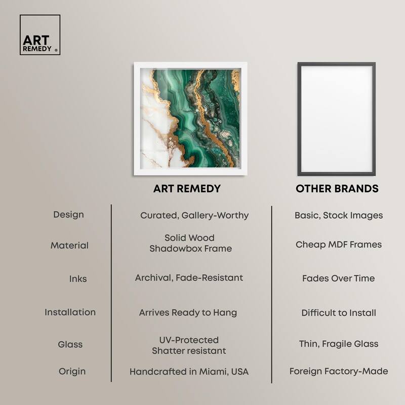 Malachite Majesty Shadowbox by Art Remedy